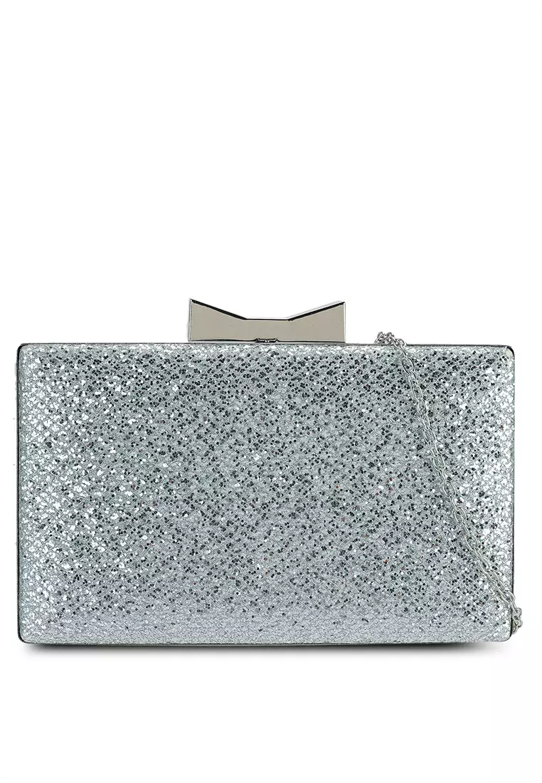 Silver clutches outlet online