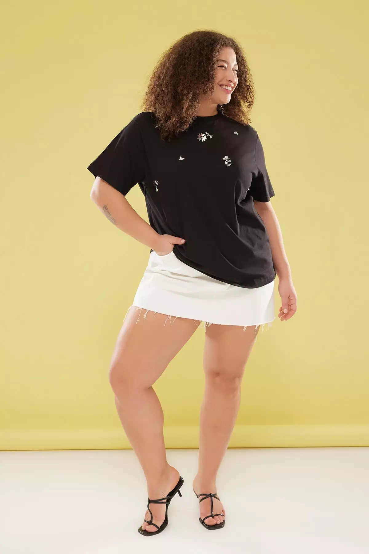 Floral Embroidered T-Shirt