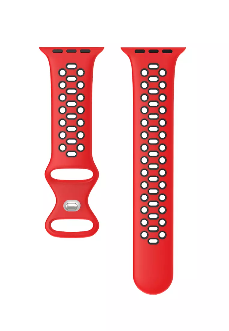 Red 38mm apple hot sale watch band