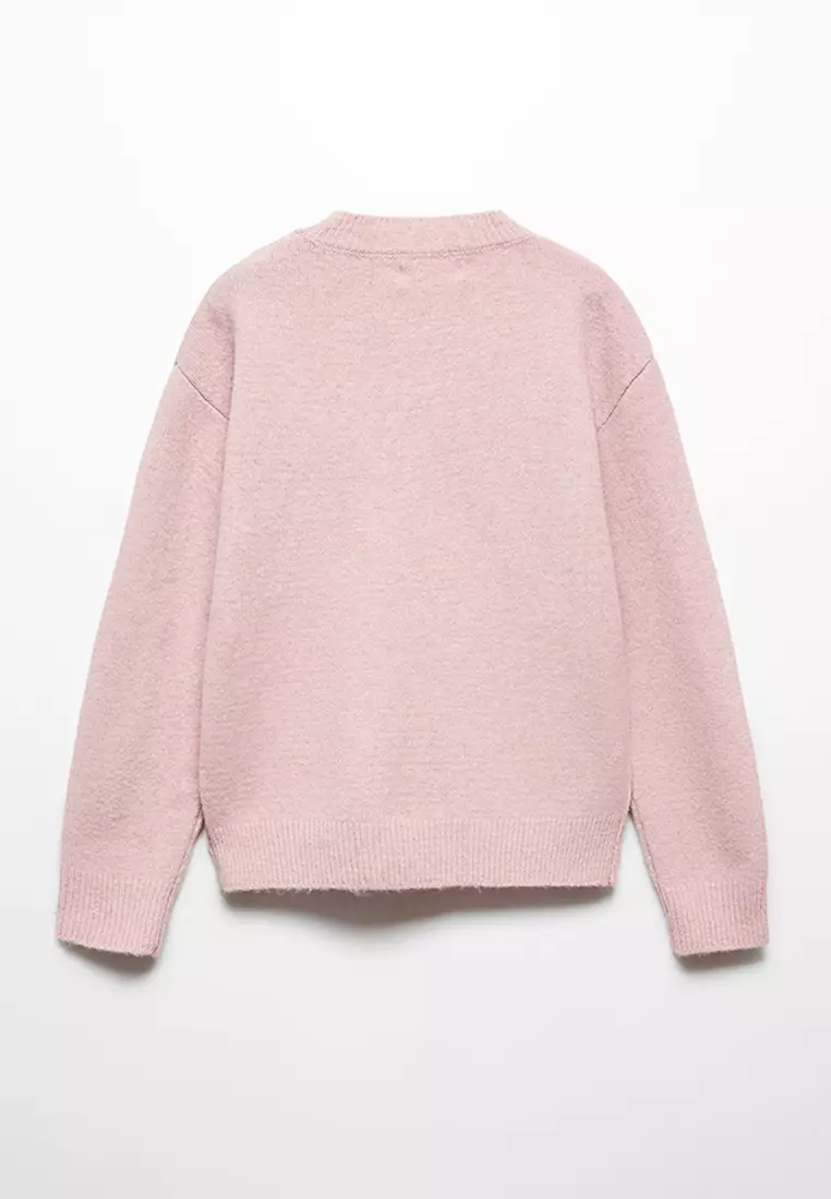Cashmere sweater with pearls cheap