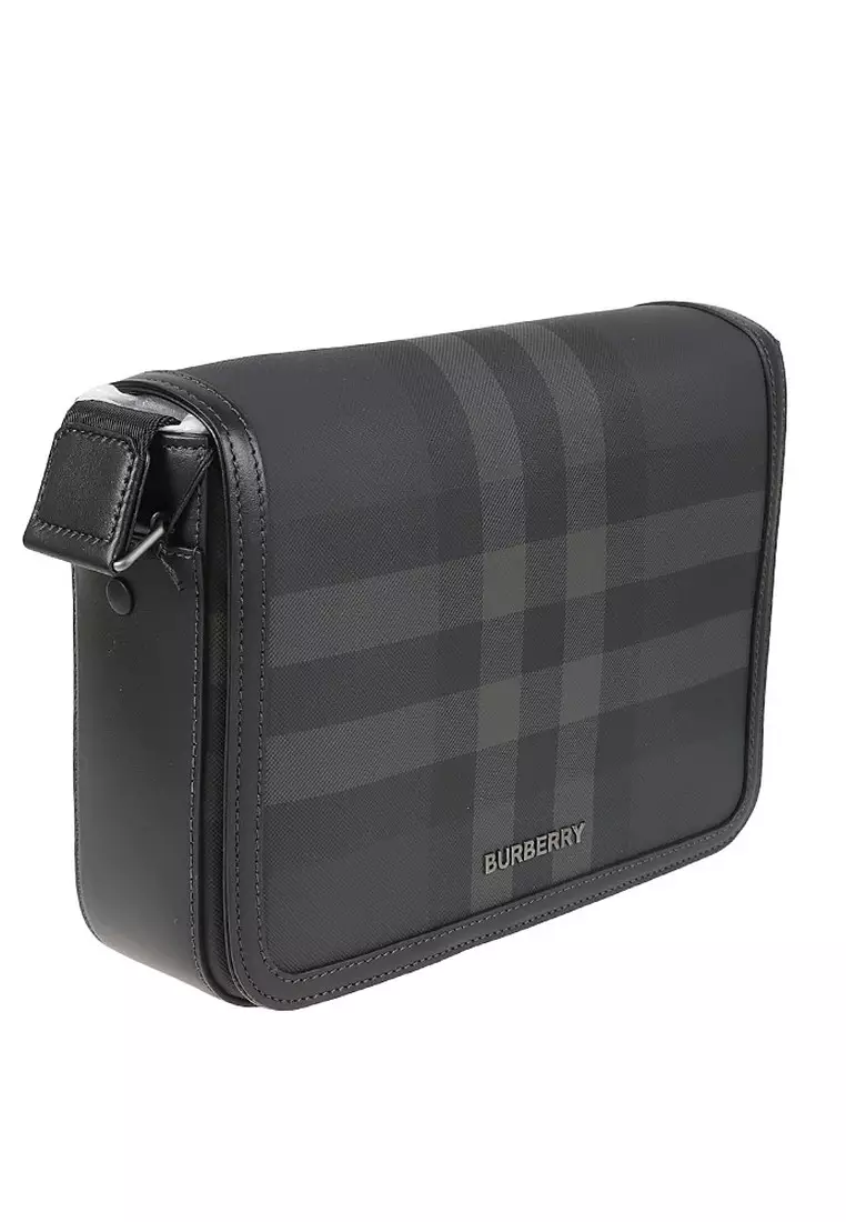 Small Alfred Messenger Bag in Charcoal