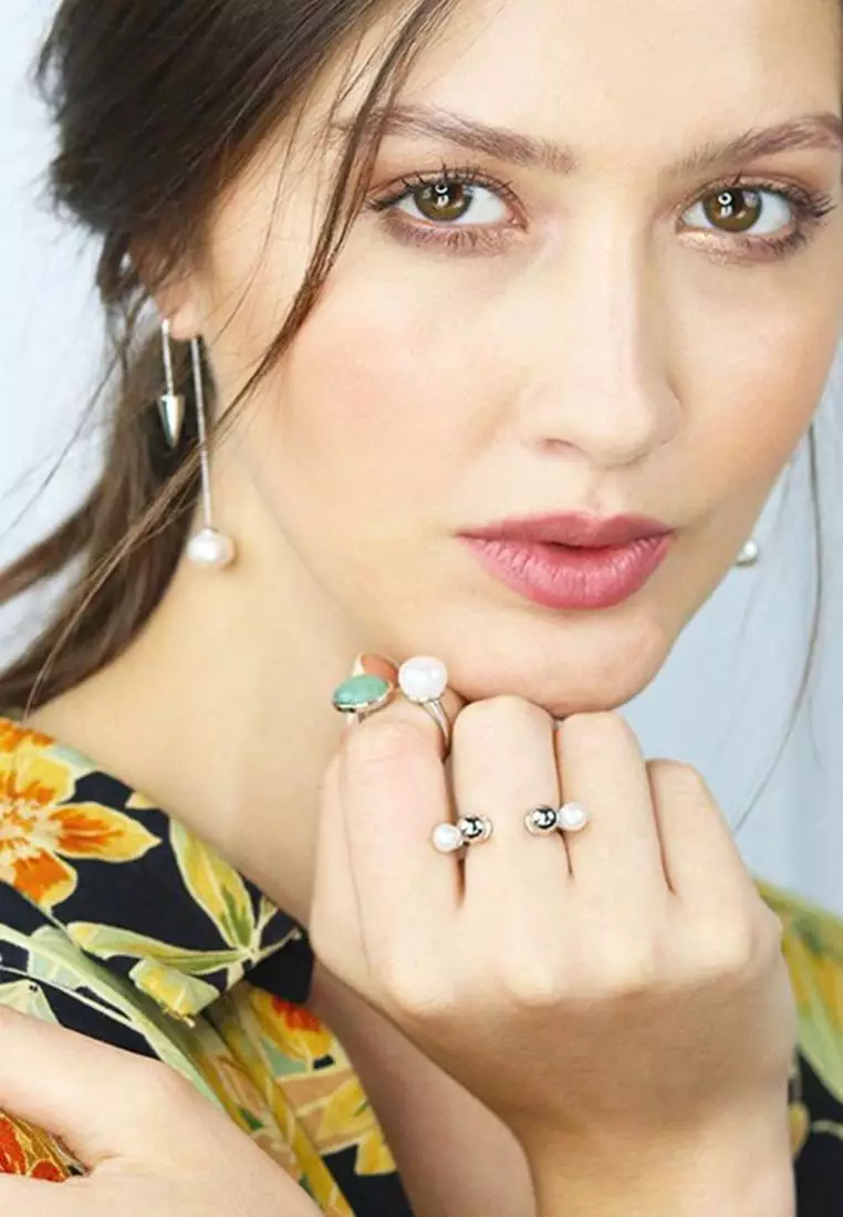 Vermeil Gwen Pearl Aventurine Ring