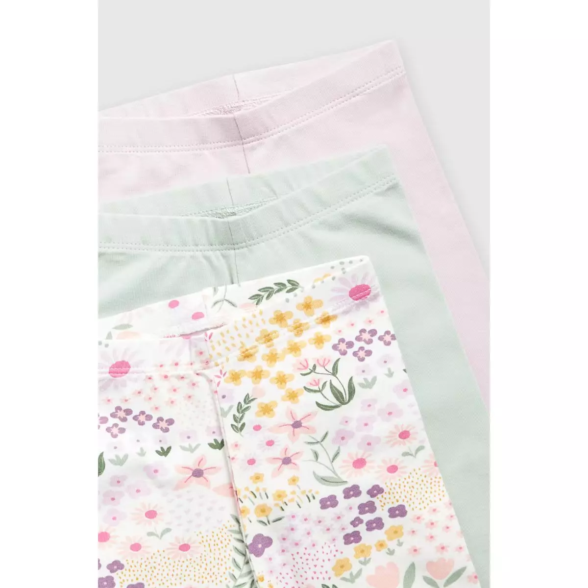 Mothercare Nature Leggings - 3 Pack - Celana Panjang Bayi Perempuan (Ungu)