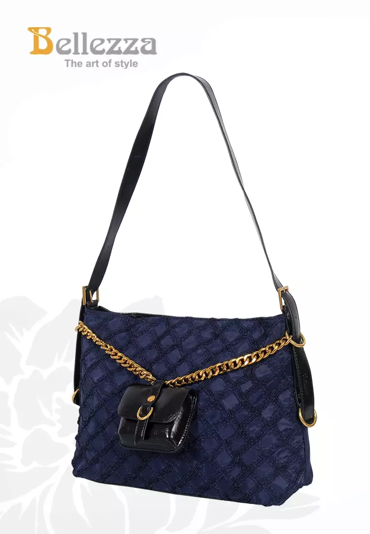Bellezza Handbag 6048-01 Navy Blue