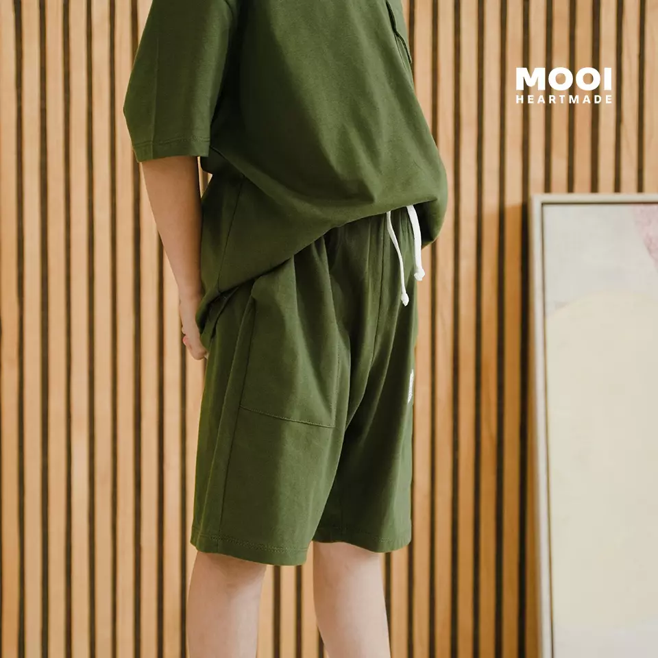 Mooi Celana Pendek Anak Laki-Laki Rize Short Pants - Green Olive