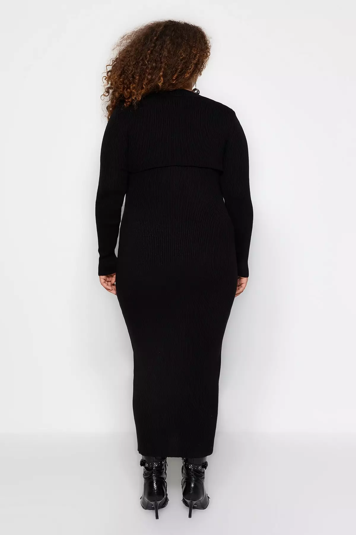 Plus Size 2 Packs Knitted Sweater and Dress