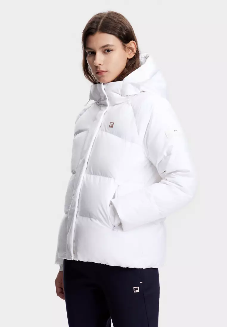 Womens fila puffer on sale jacket