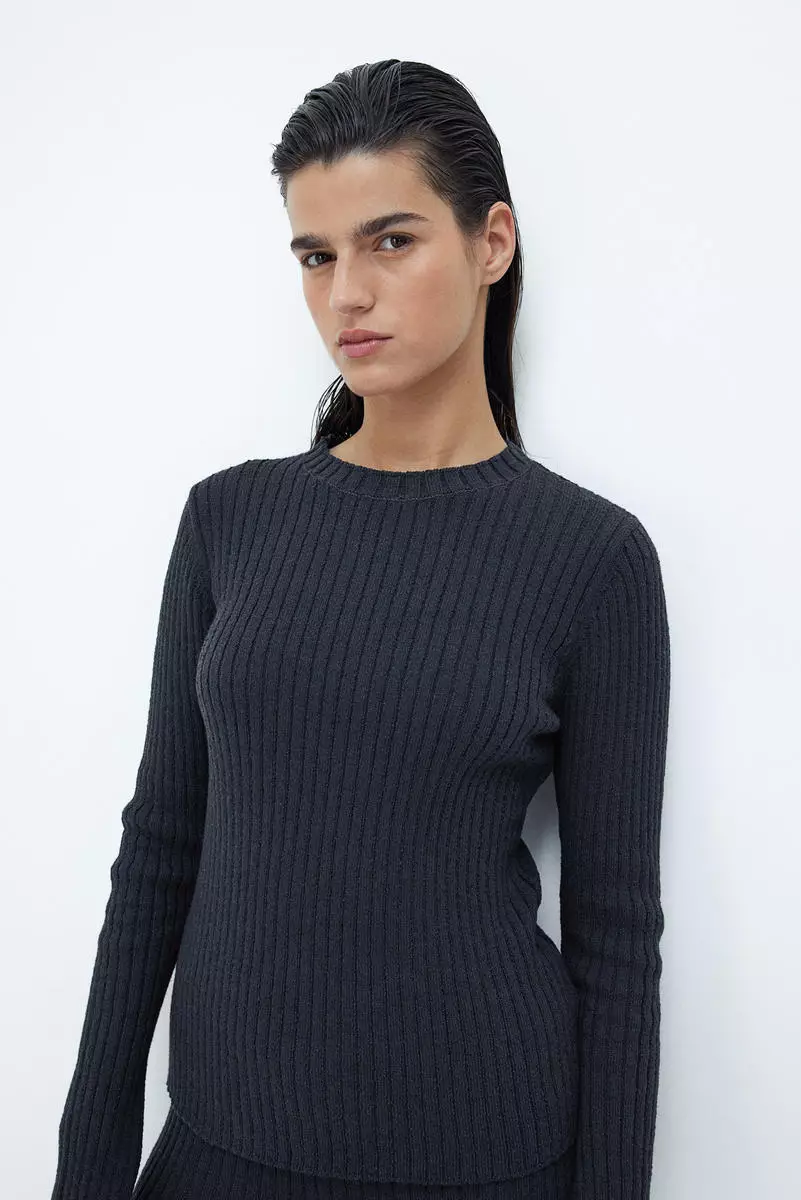 Rib-knit top