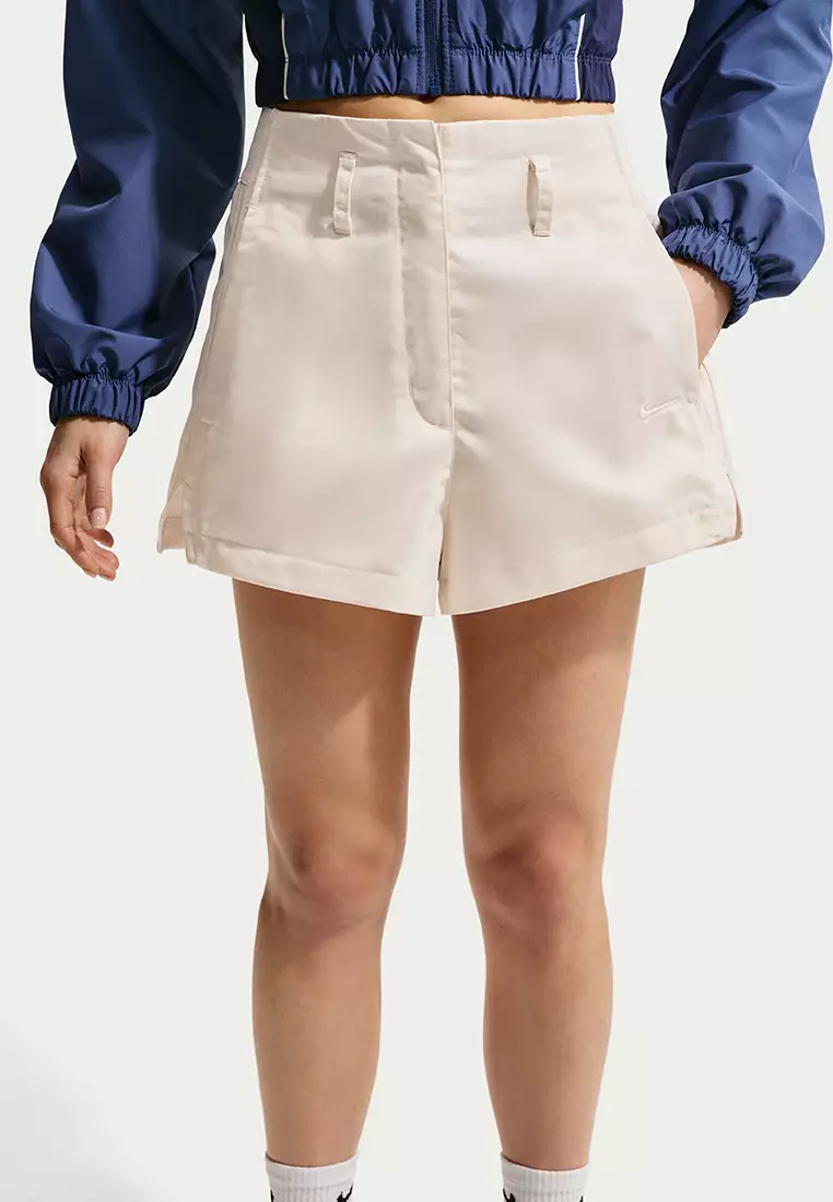Sportswear High-Waisted Satin Women's Hot Shorts
