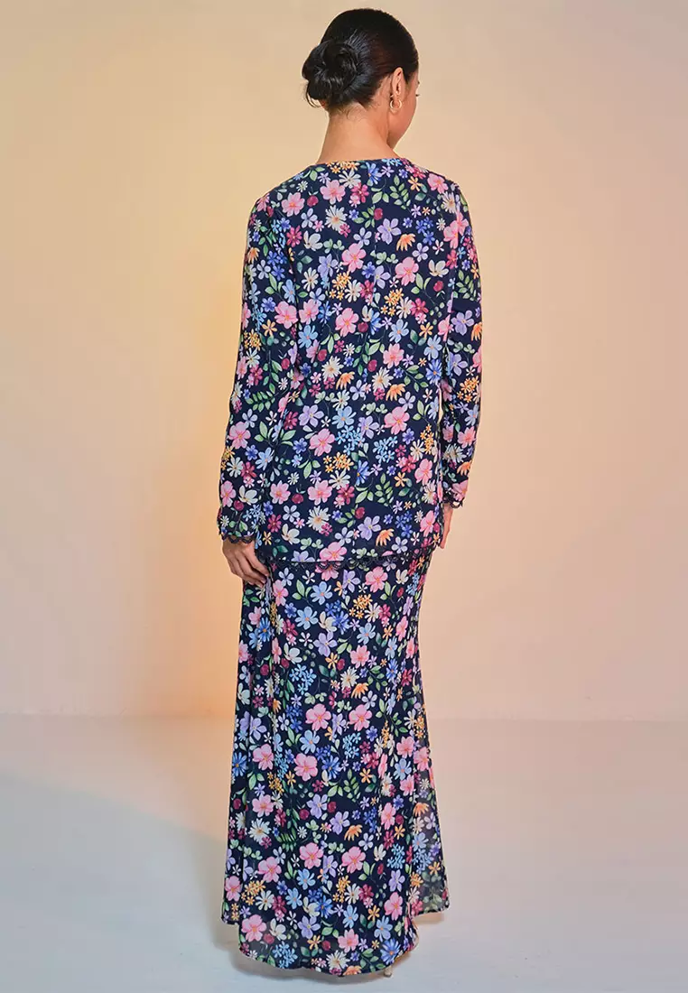 Aurora Blouse & Skirt - Midnight Garden