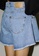 Sisley blue Fringed jean shorts 151A6AA244C7CDGS_2