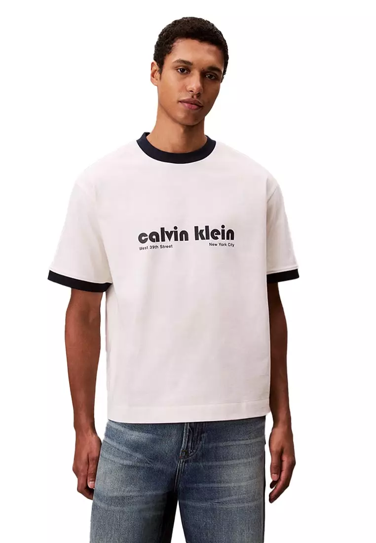 Buy Calvin Klein CKJ T-Shirts White 2025 Online ZALORA Philippines