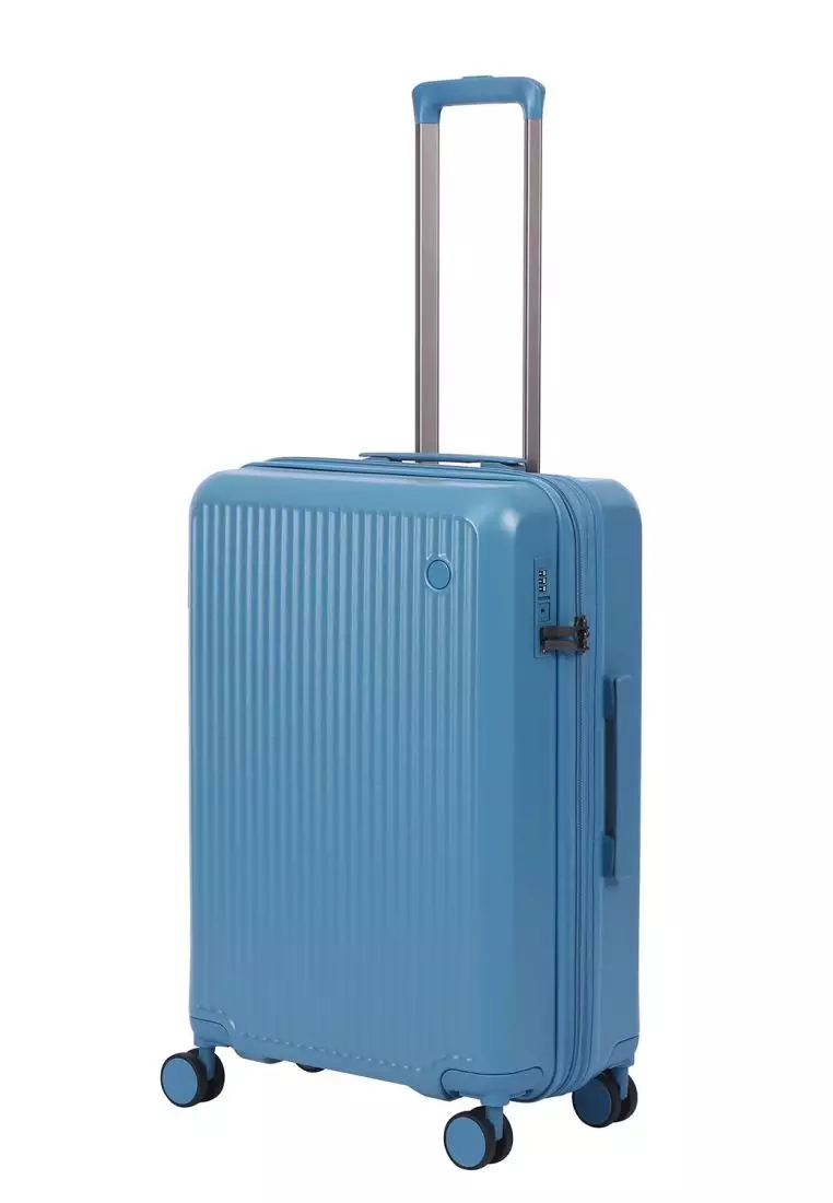 Crossing VIVE Polycarbonate Expandable Medium Luggage V2 - Blue