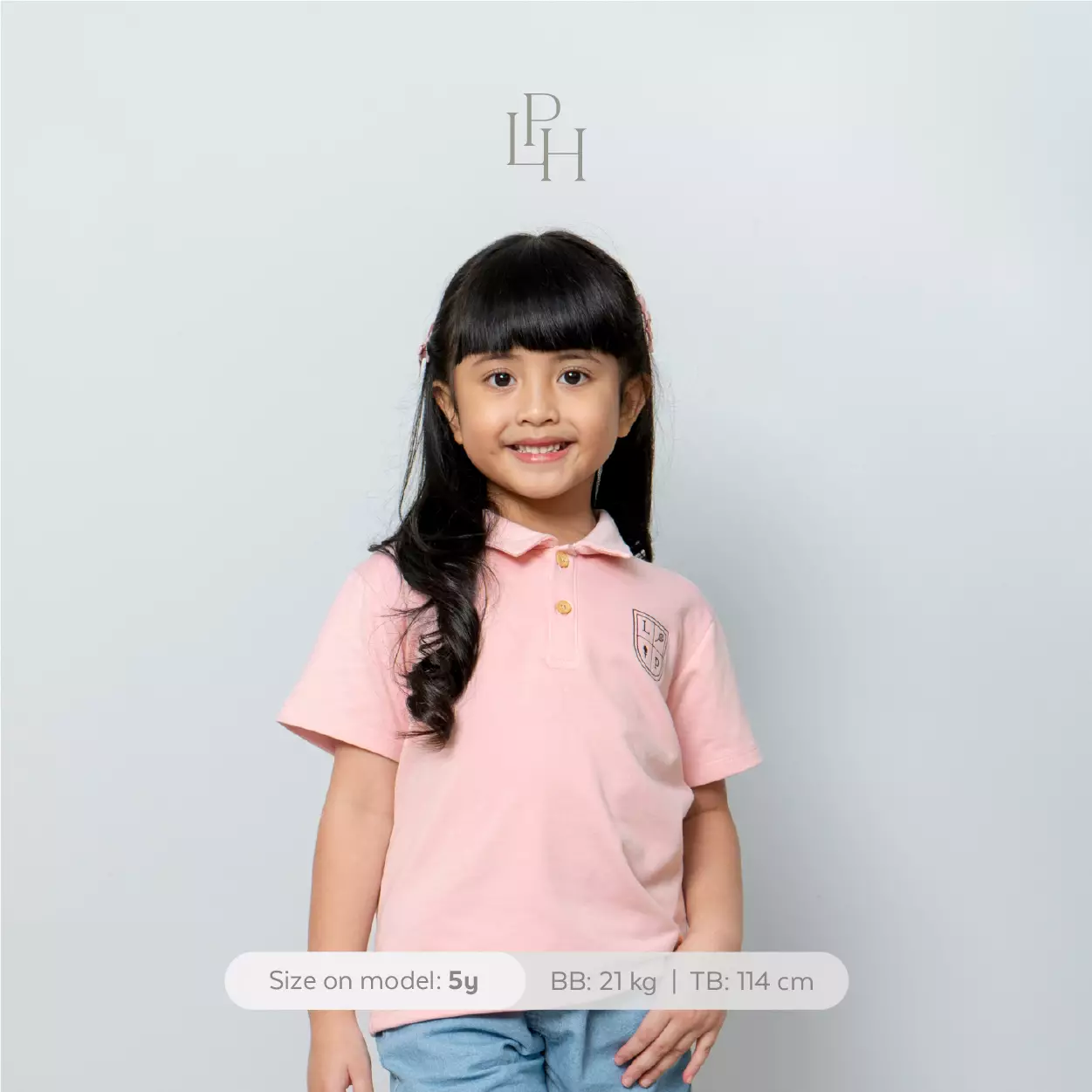 Little Palmerhaus - Avery Top 2.0 (Kaos Polo Anak)  Dusty Pink