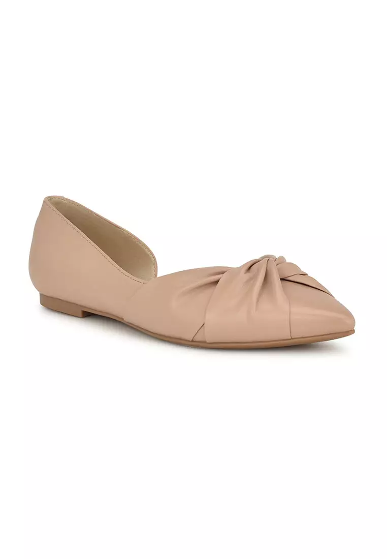 Discount on Nine West  shoes - SKU: Briane3 Slip-On Pointy Toe Dress Flats Light Natural