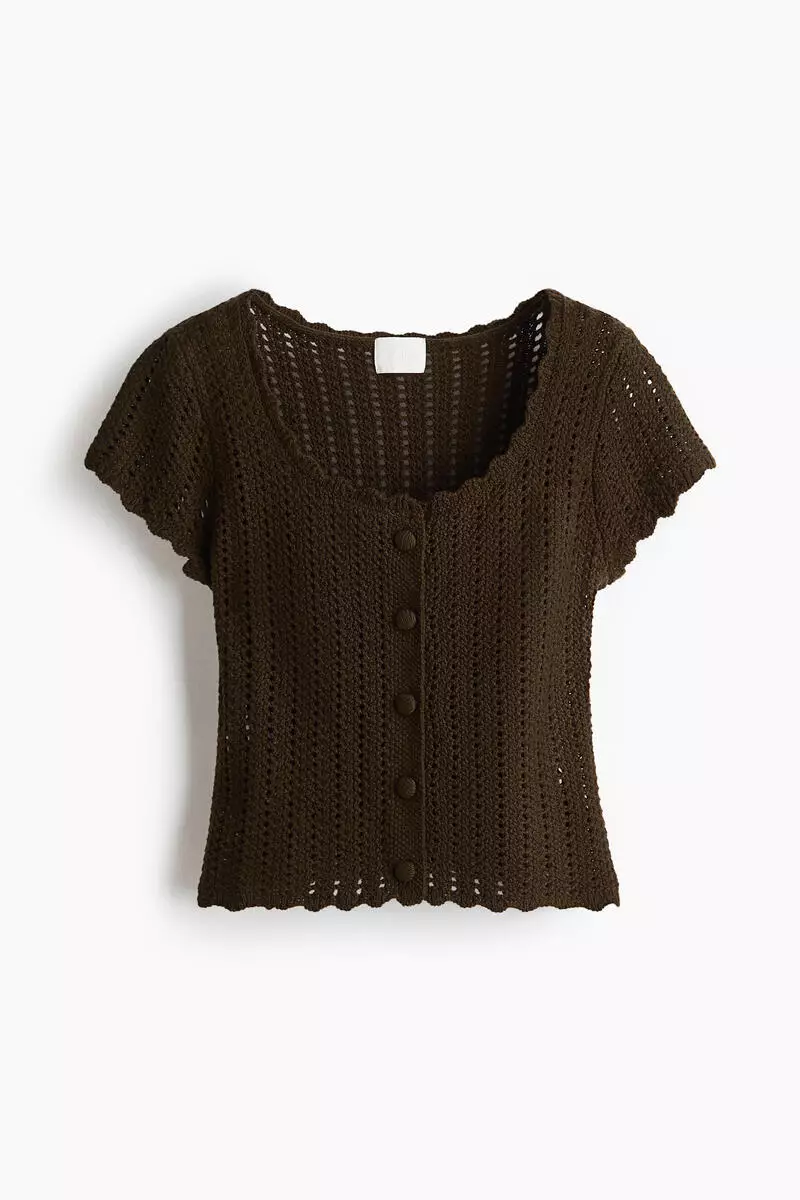 Short-sleeved cardigan