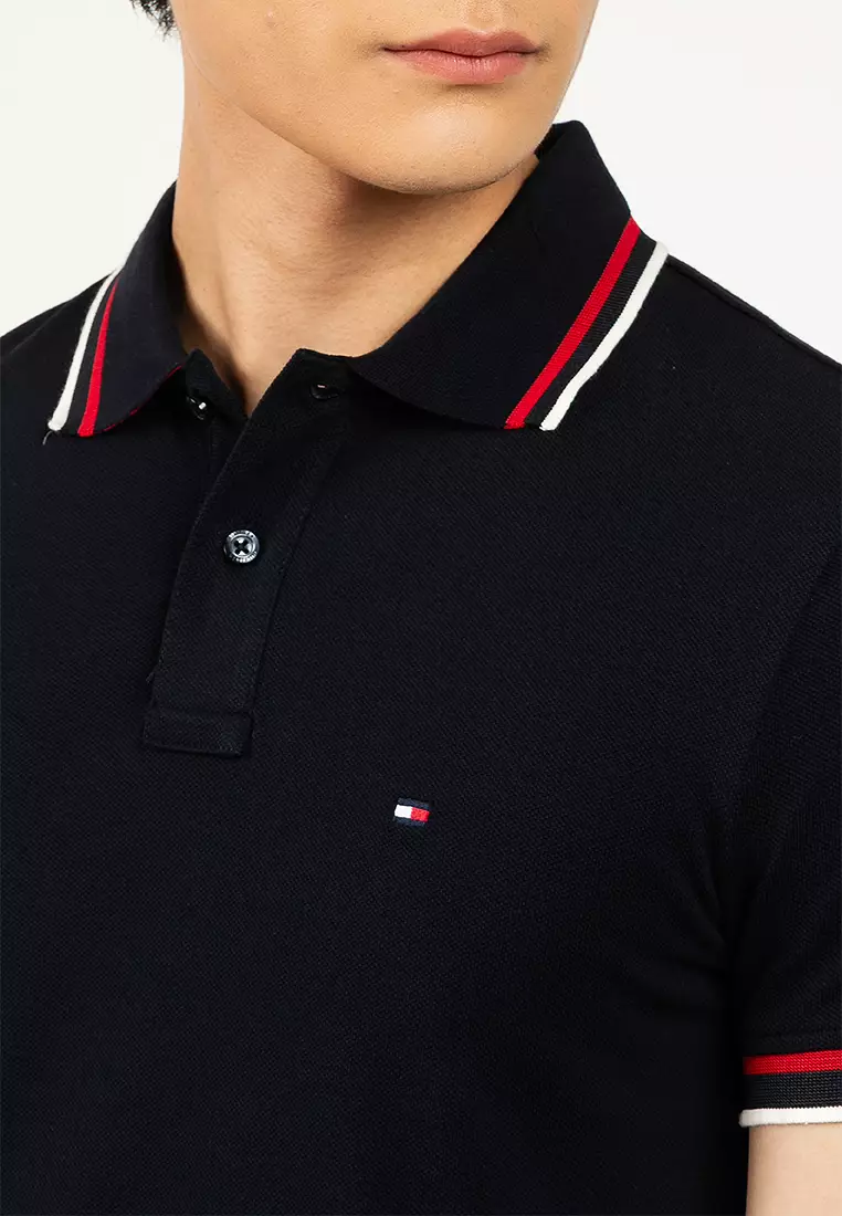 Cuff Interest Slim Fit Polo Shirt - Tommy Mainline