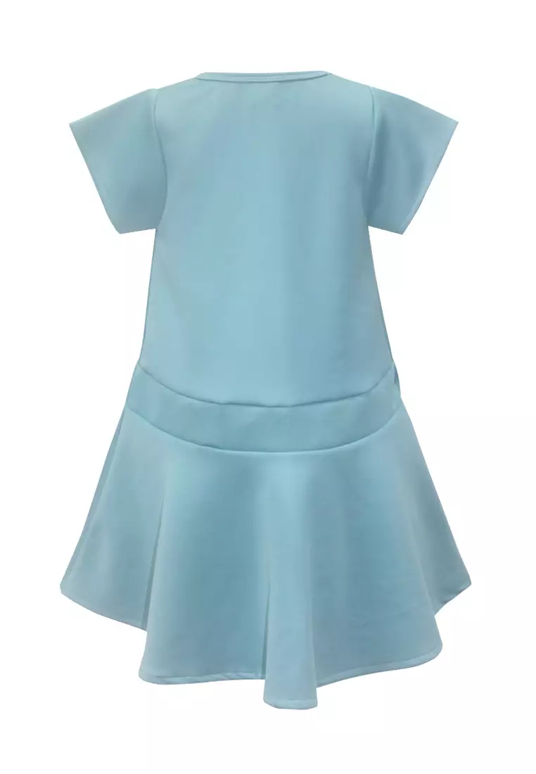 Two Mix Dress Anak Perempuan Kaos Scuba Size 1-8 4195 Tosca