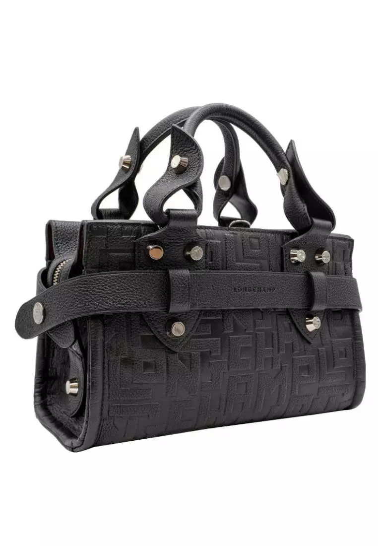 Jual LONGCHAMP Longchamp La Voyageuse Top Handle Bag Small Black