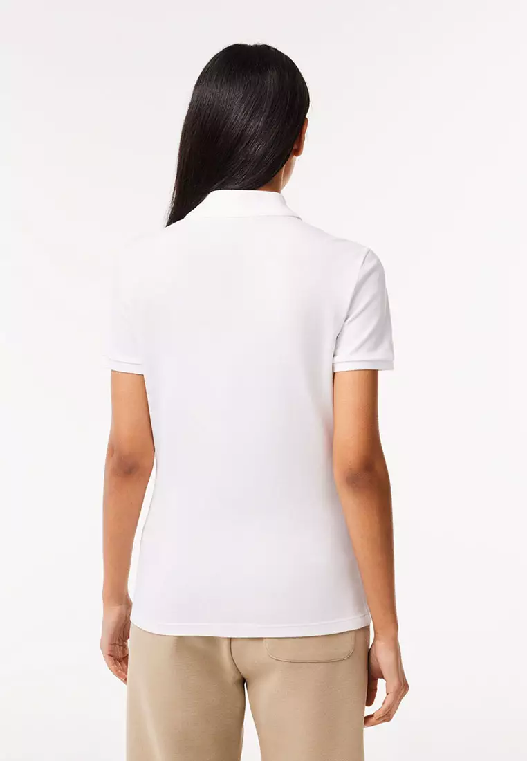 L.12.D Slim Fit Stretch Mini Piqué Polo Shirt