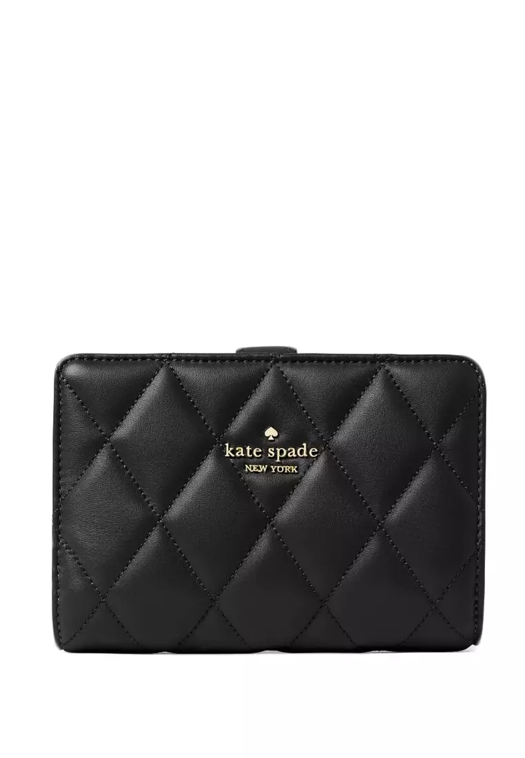 Carey Medium Compartment Bi-fold Wallet - Black
