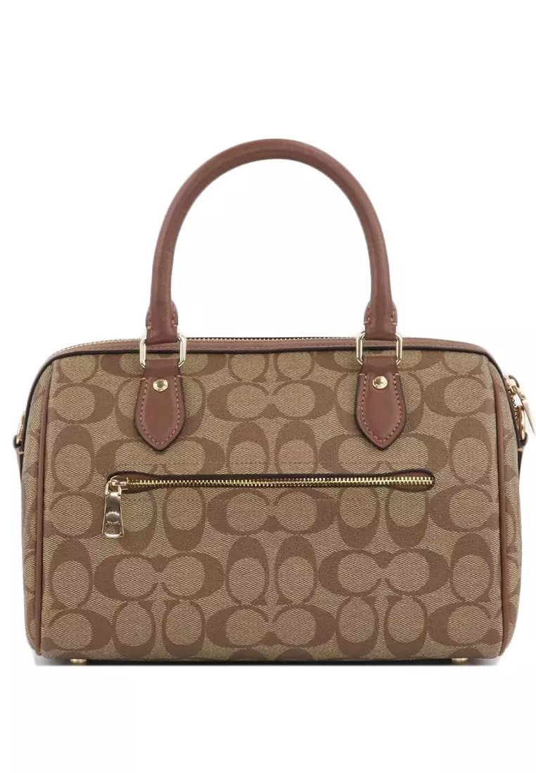 Coach Rowan Satchel high quality In Signature Canvas