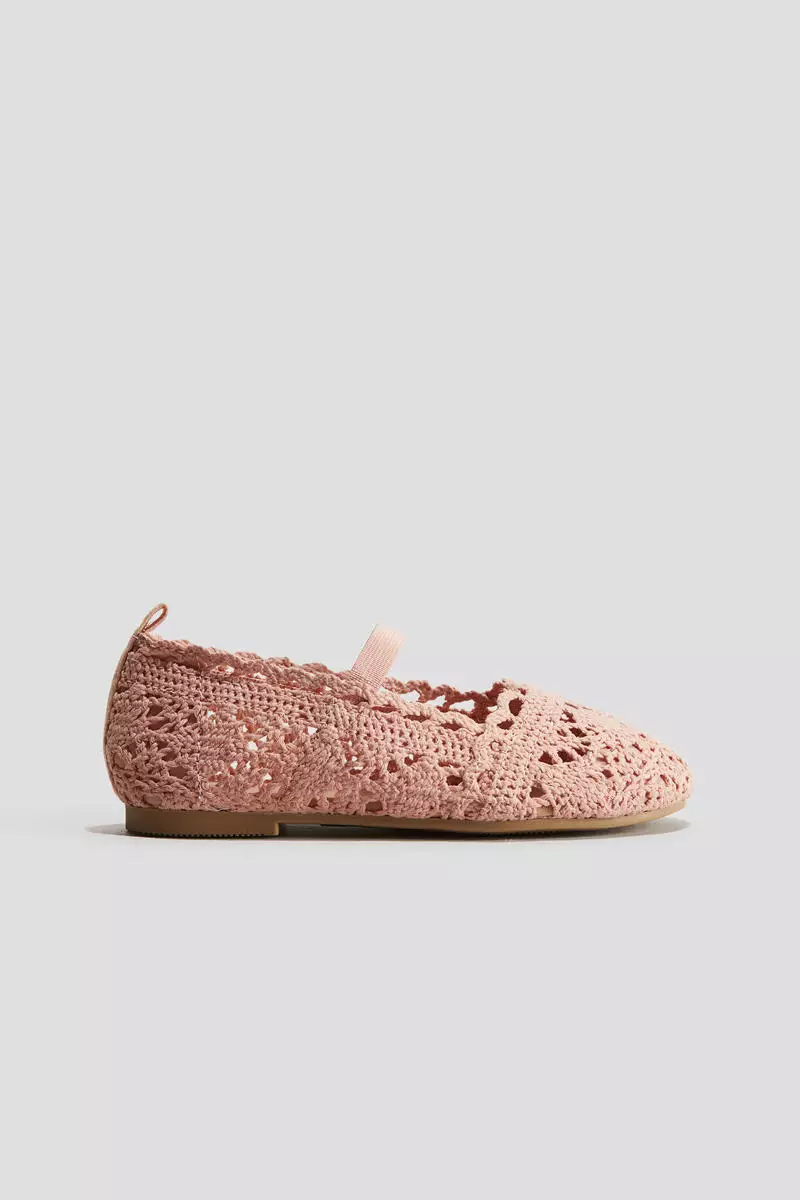 Discount on H&m  shoes - SKU: Crochet-Look Ballet Pumps