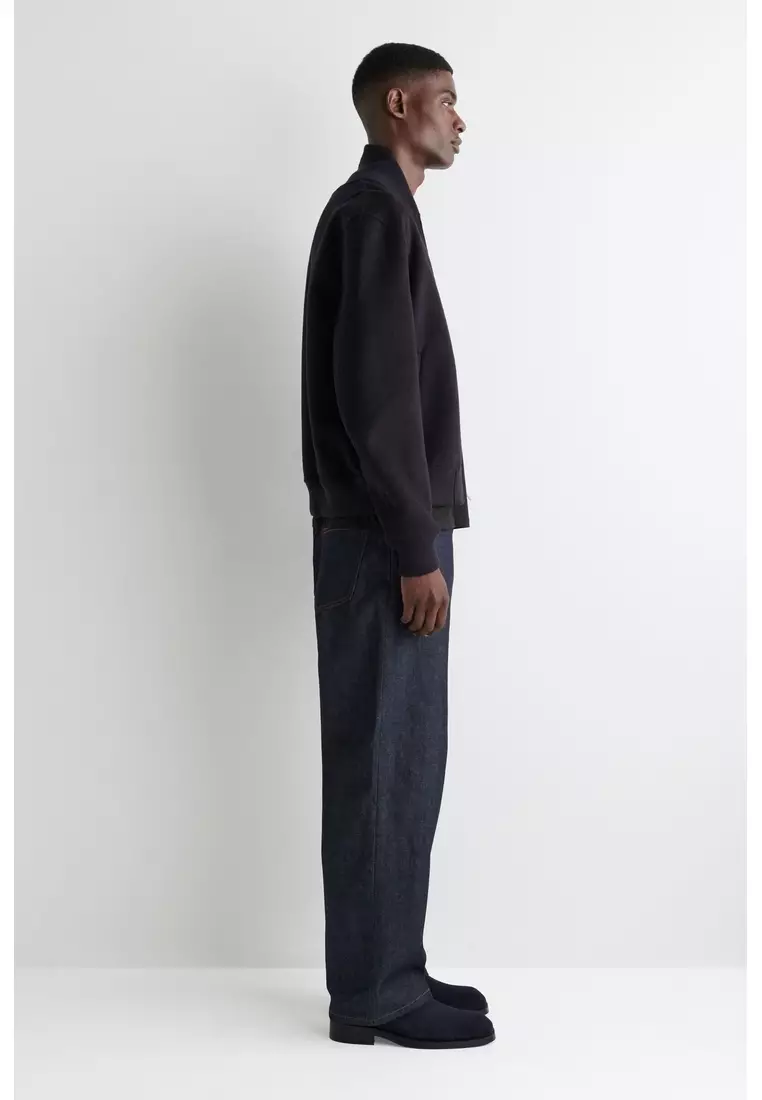 SQUARE-TOE LEATHER CHELSEA BOOTS