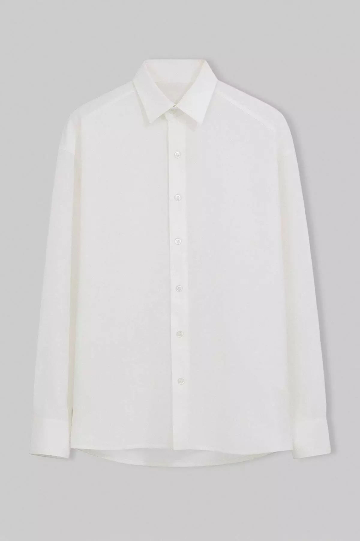 White Modal Regular Fit Summer Woven Men'S Shirt Tmnss26Go00040