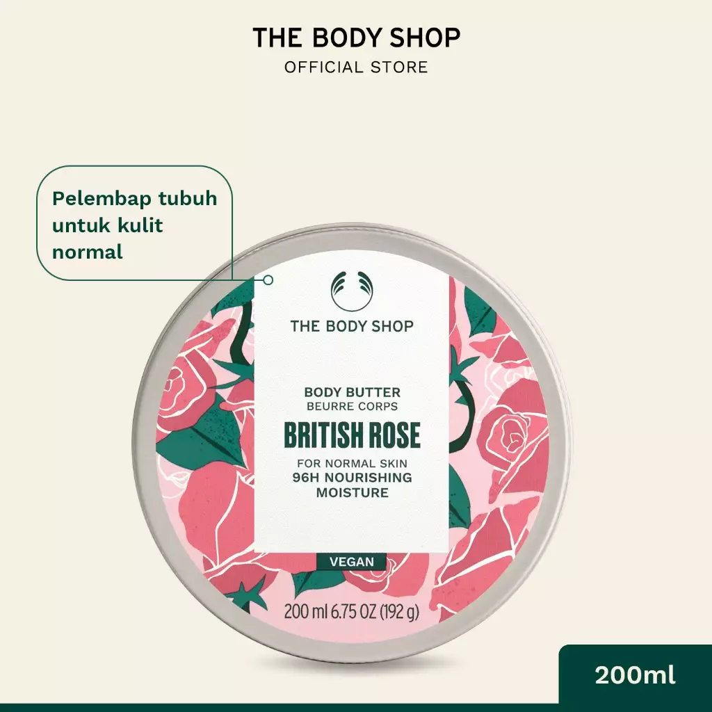 New British Rose Body Butter 200Ml