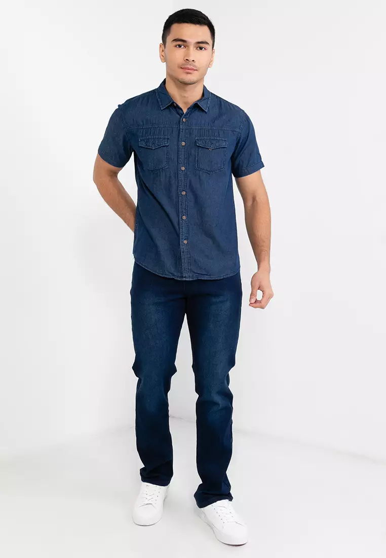 Straight Cut Stretchable Jeans