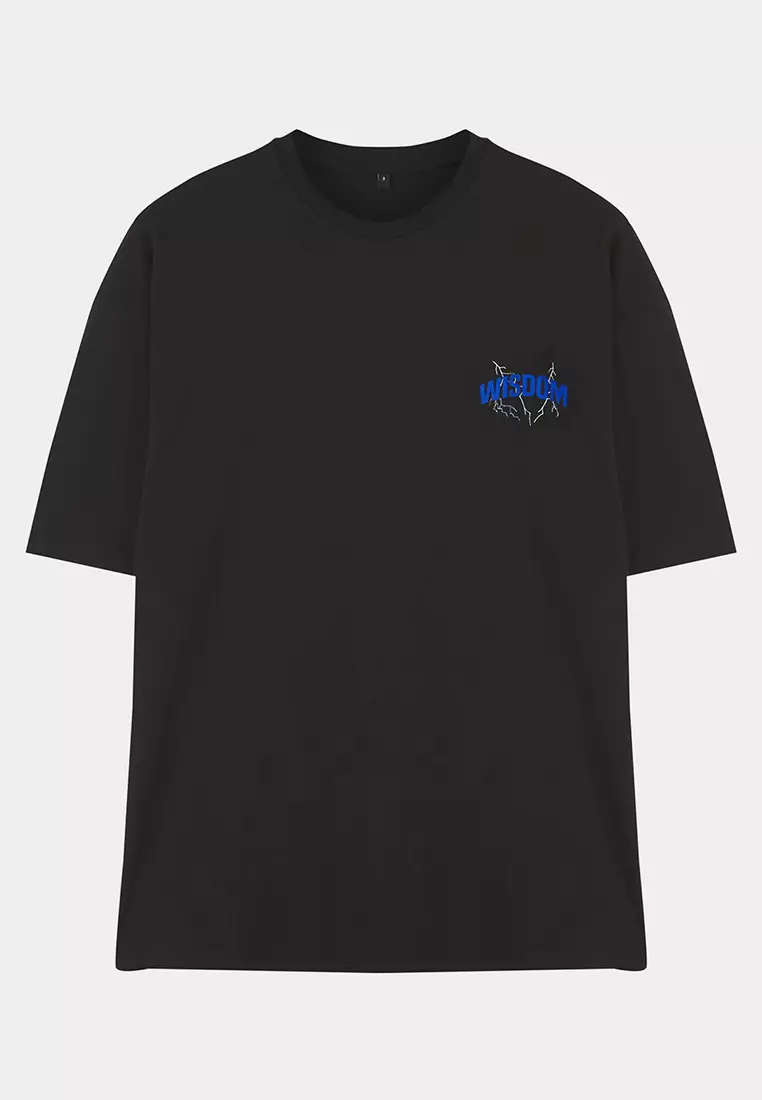 Ethnic Pattern Short Oversize T-Shirt