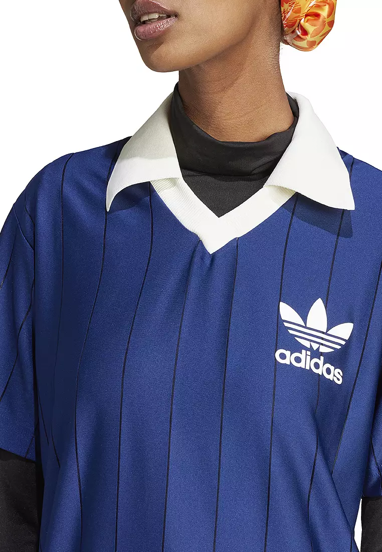 Jual ADIDAS knit collar short sleeve dress Original 2025 ZALORA