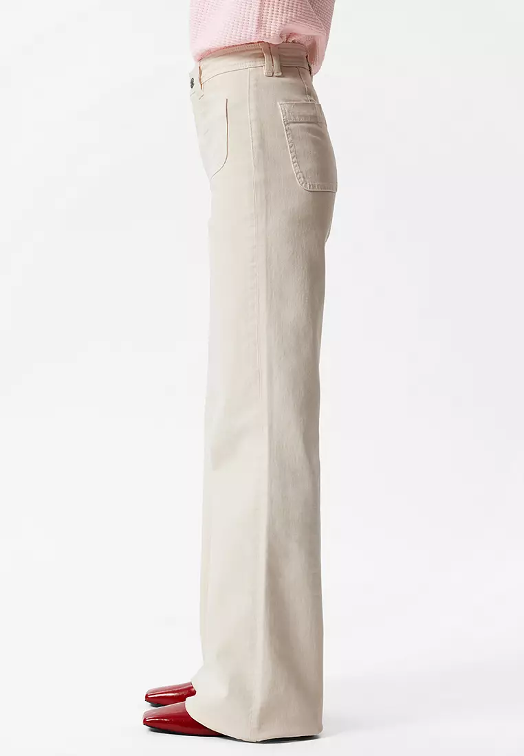 High-Waist Bootcut Jeans