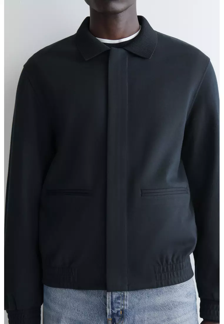 JERSEY HARRINGTON JACKET