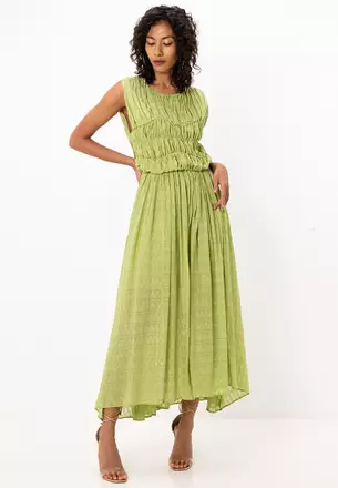 white christmas dresses Opal Ruffle Maxi Dress | Pretty Lavish main image 0