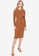 Trendyol brown Lace Detailed Knitwear Dress BD521AA671CA36GS_1