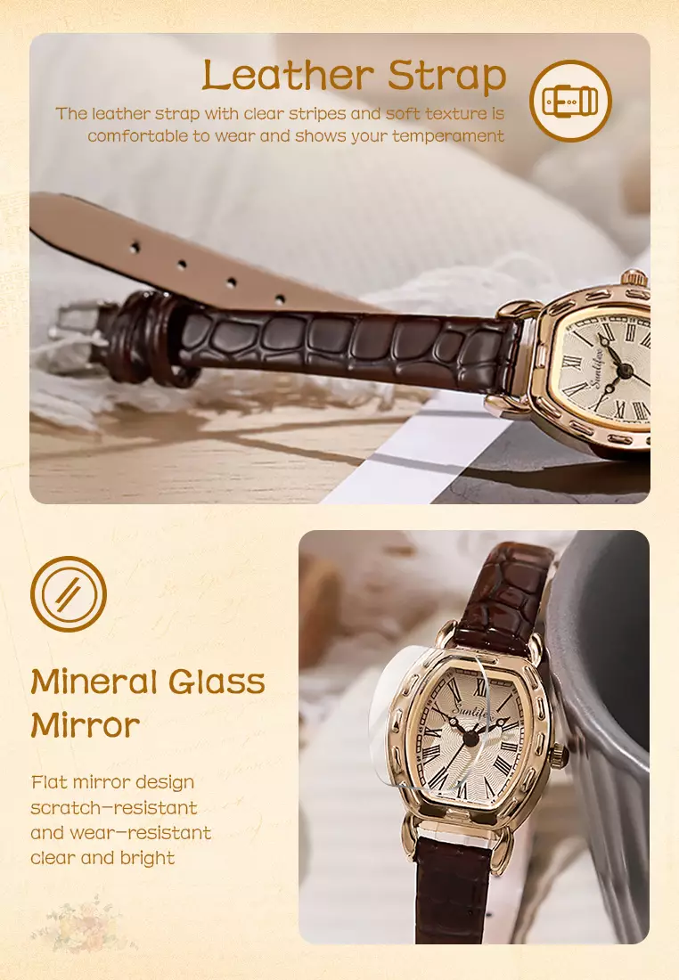 Jam Tangan Wanita 3345 Antik Korea Panggilan Mini Original Jam Tangan Cewek allbrown