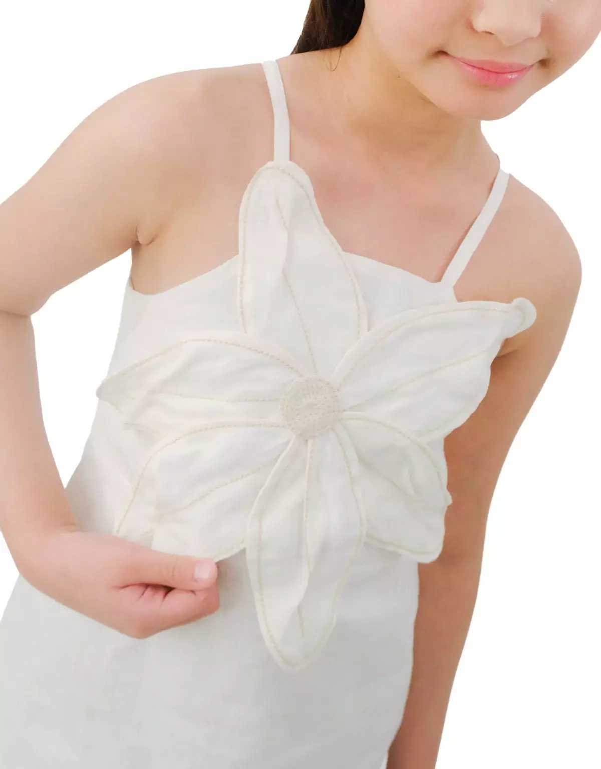 Gingersnaps Amalfi Dress White - Dress Anak Perempuan (Putih)