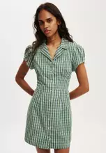 Greta Check Frosted Green