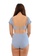 PINK N' PROPER blue Hestia Ribbed Off Shoulder Puff Sleeve High Waist Bikini Set in Pastel Blue 17BBCUSBAAA701GS_4