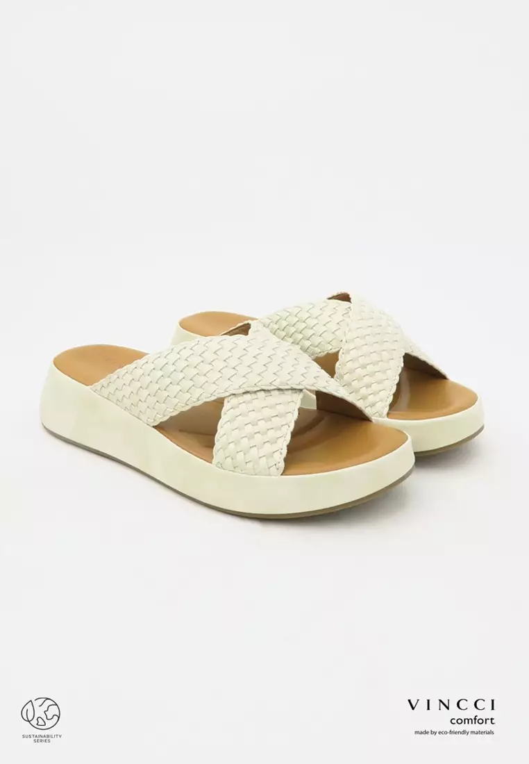 Comfort Slide On Wedge Sandals
