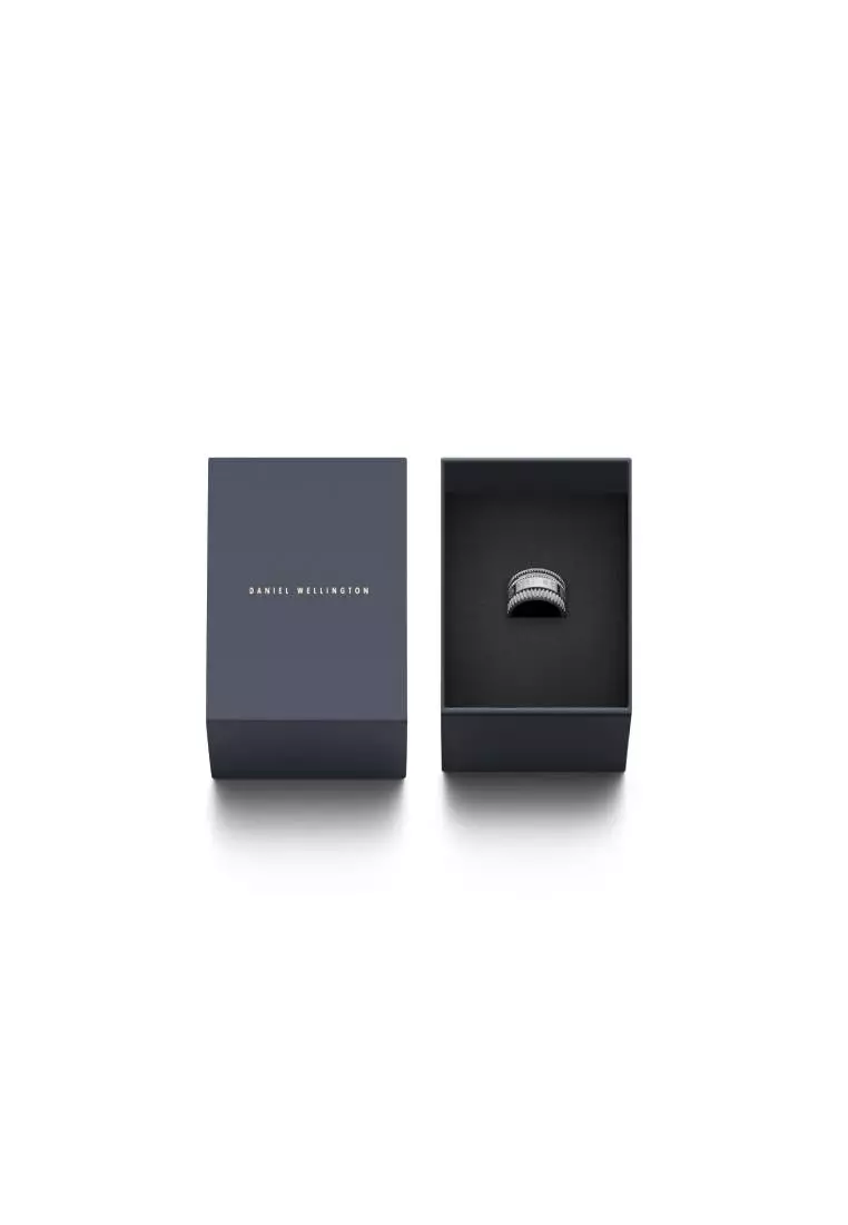 Elevation Ring Sliver - Unisex Ring - Couple Rings - Stainless steel Enamel Ring for Women and Men - DW Official