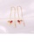 Glamorousky red 925 Sterling Silver Plated Gold Fashion Swallow Tassel Earrings with Red Cubic Zirconia 8DFA1AC67EBAEAGS_3