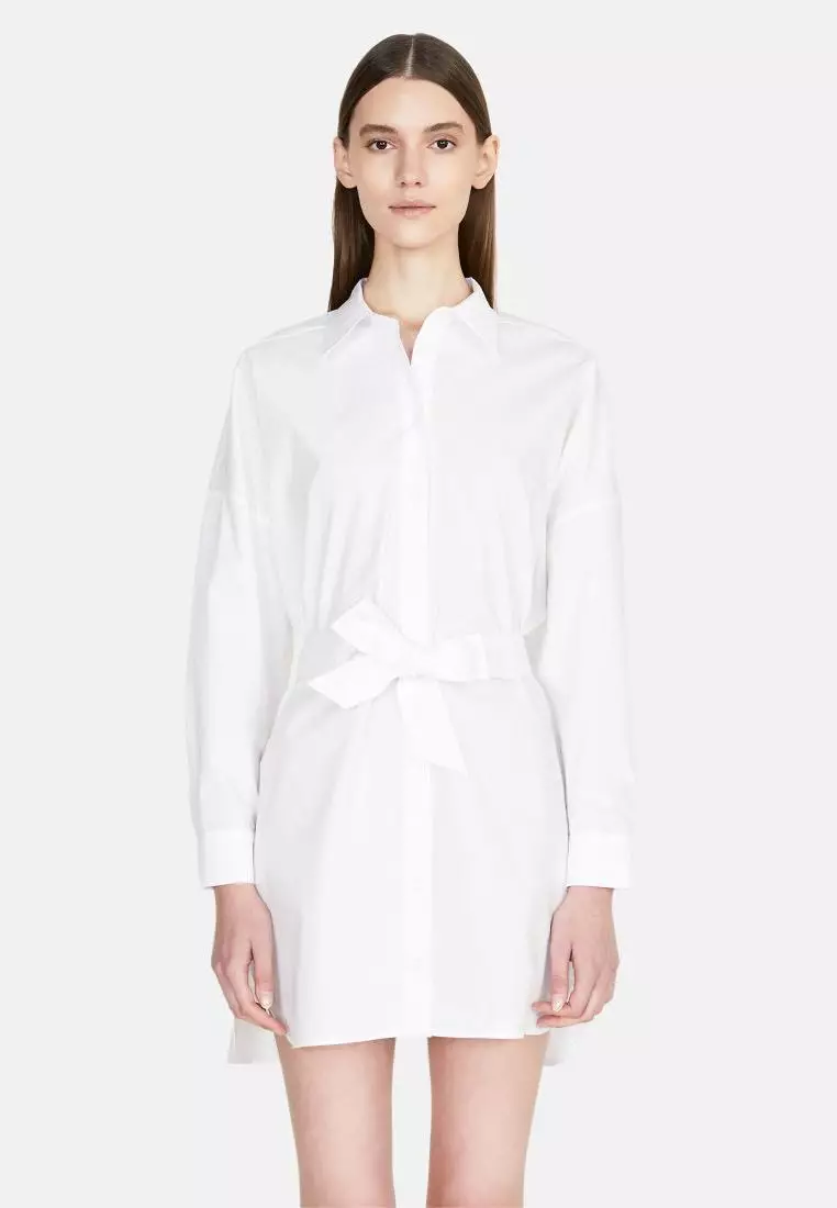 White short online shirt dress