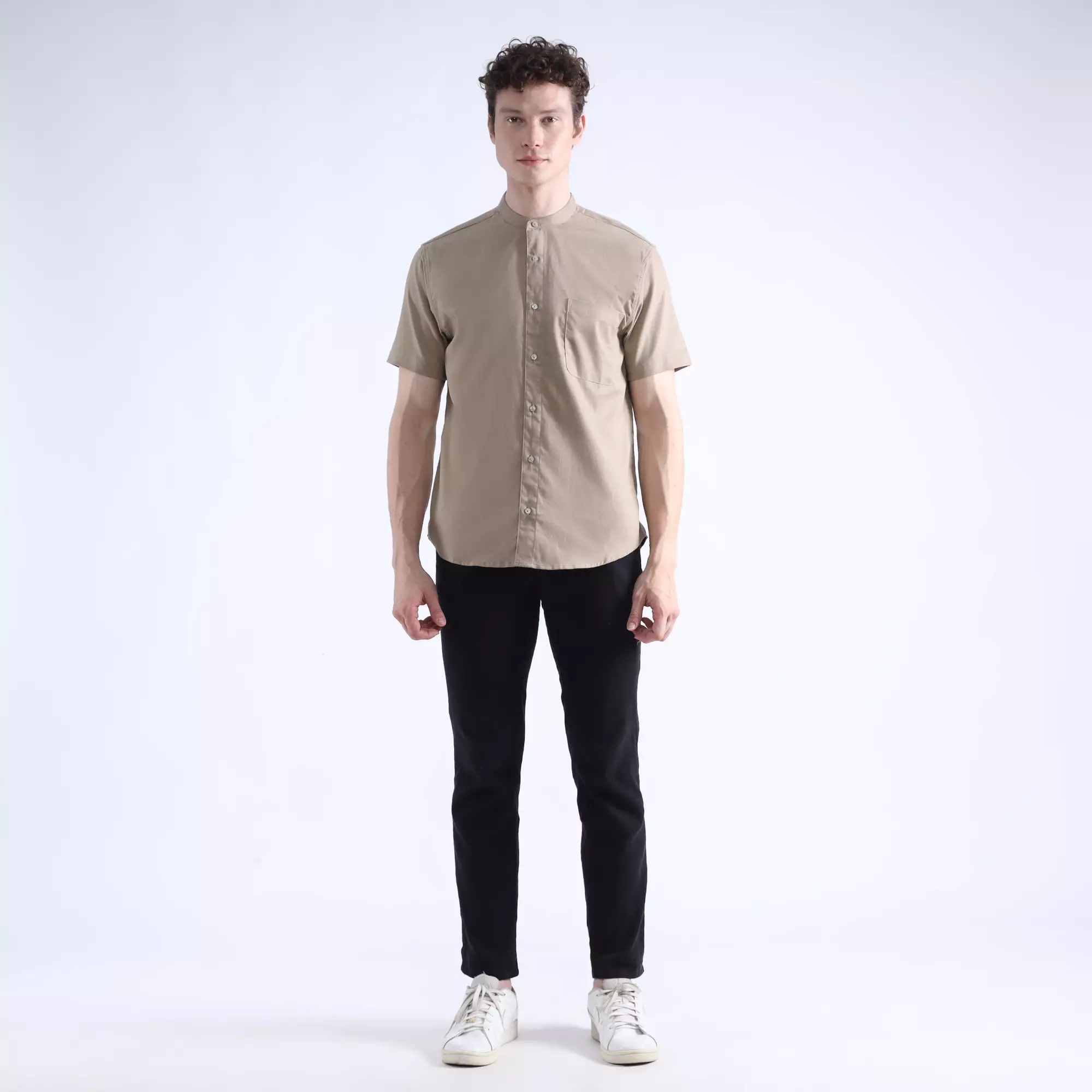 LARUSSO X Rizky Ridho - Form + Focus - Koko Ultra Soft Lengan Pendek - Bunge Brown