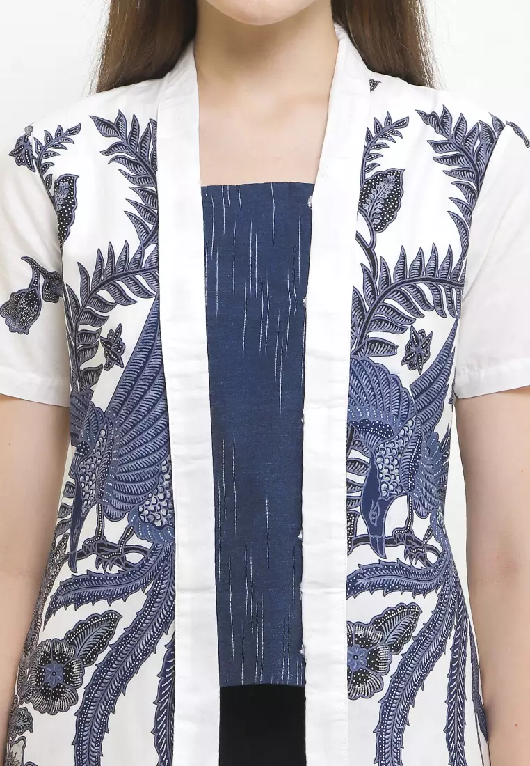 Blouse Atasan Wanita Batik Kerja Furing Lining Dedania