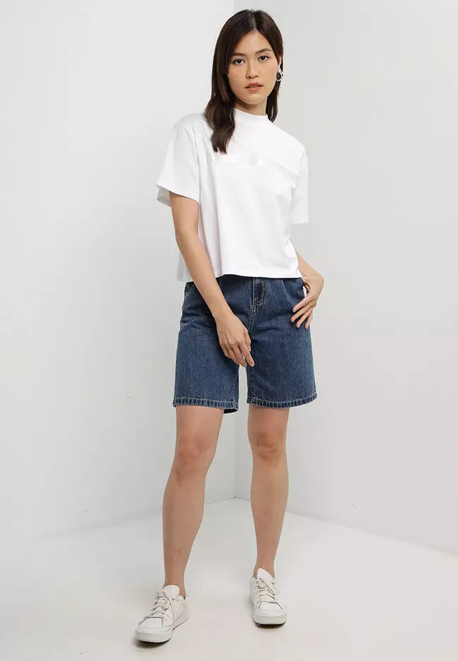 Shiny Iridescent Stripe Top - Calvin Klein Jeans