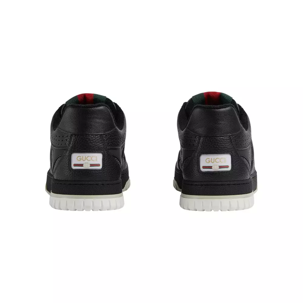 Re-Web Trainers Pebbled Leather Sneakers Black