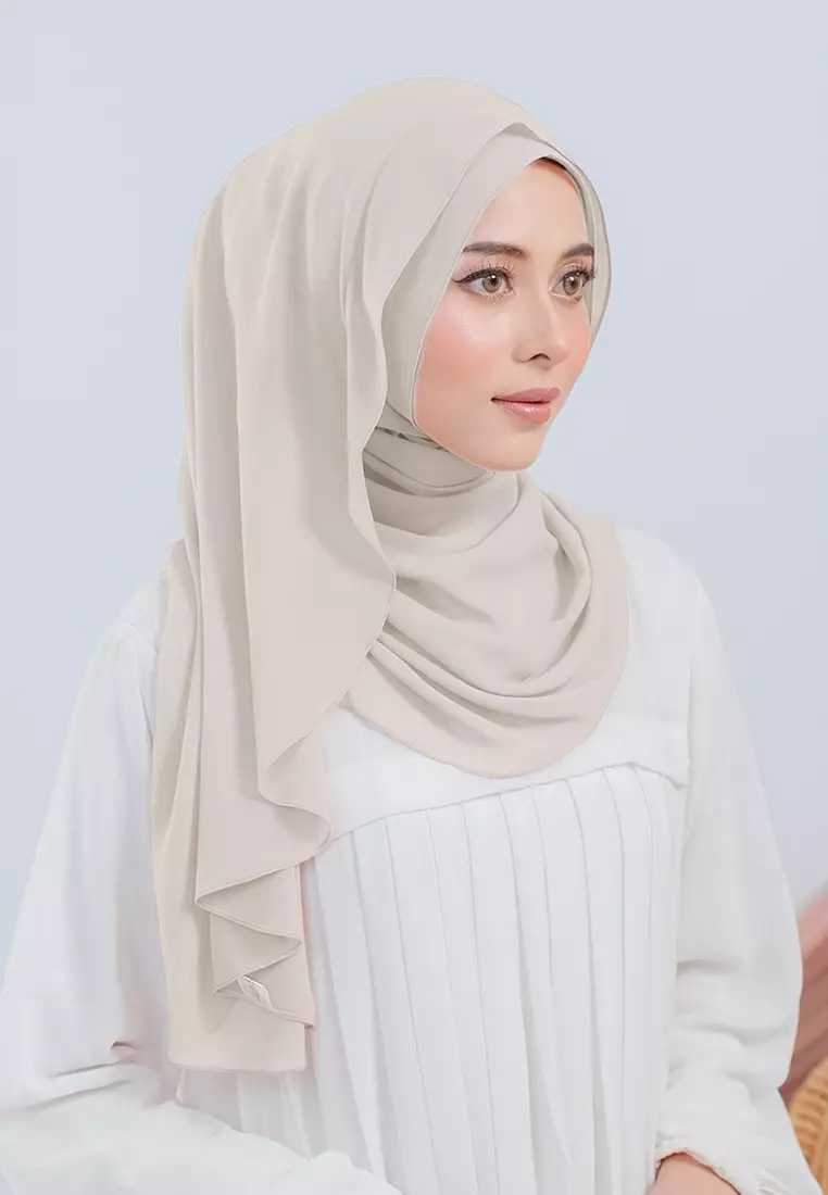 HIJAB INSTAN LUBNA - LIGHT CREAM